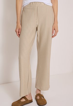 Cecil, WIDE LEG HOSE IN STRICK-OPTIK - Pantalon classique - cashmere beige
