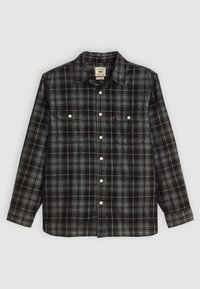 JACKSON  - Marškiniai - huxley plaid jet black corduroy