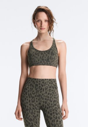 OYSHO EVERMOVE MEDIUM-SUPPORT SPORTS BRA 33733288 - Sutien sport cu susținere scăzută - dark green