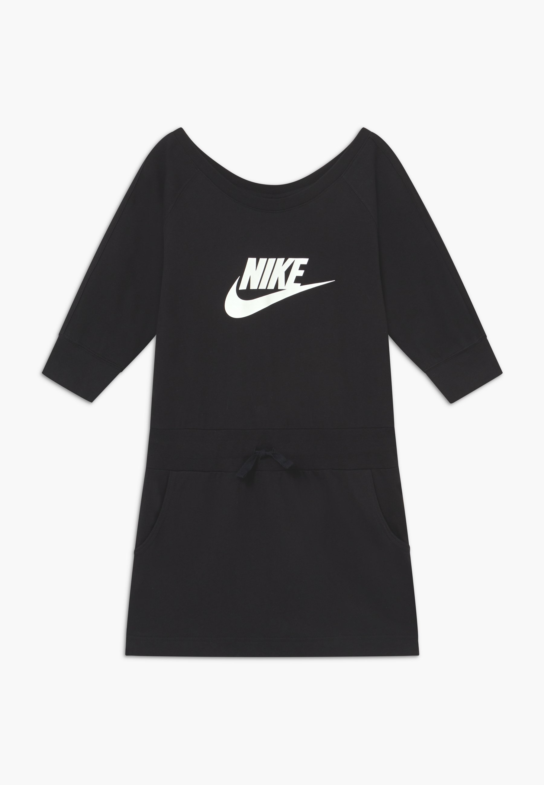 Nike Sportswear DRESS Jerseykjole blackwhite Zalando.no Nike Sportswear Jerseykjole - black/white
