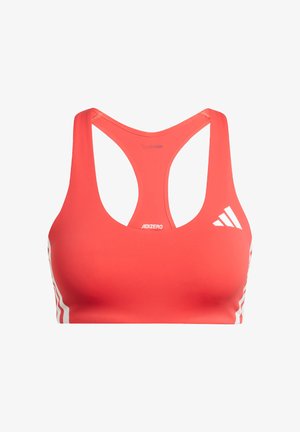 adidas Performance, ADIZERO MS - Sport-bh met medium support - semi lucid red