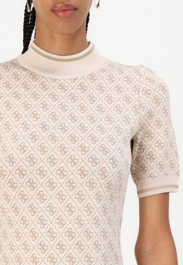 LISE LOGO - Jumper dress - pearl oyster desert2