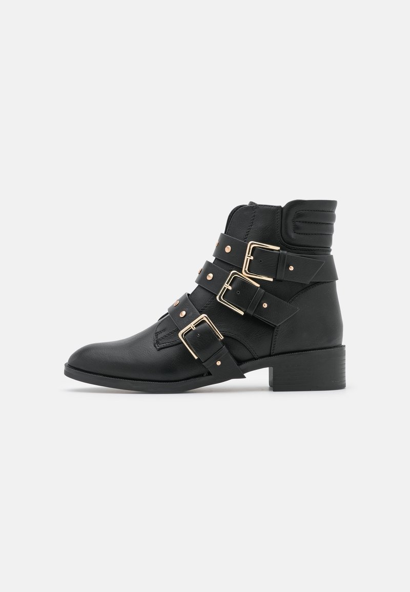 ONLY SHOES Bottines de cowboy / motard - black