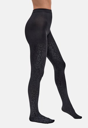 TÉRMICO ESTAMPADO LEOPARDO - Medias - black