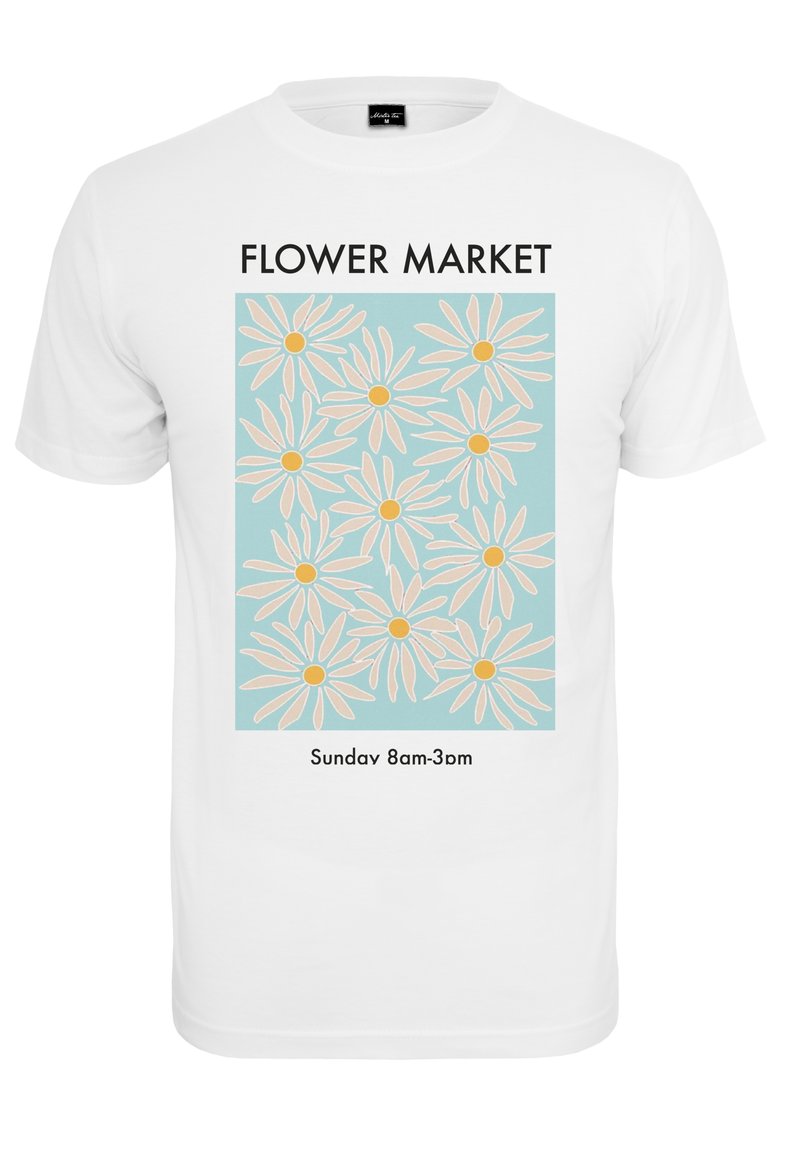 Mister Tee FLOWER MARKET - T-shirt print - white/wit - Zalando.be