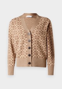 SIGNATURE SHRUNKEN CARDIGAN - Kardiganas - tan
