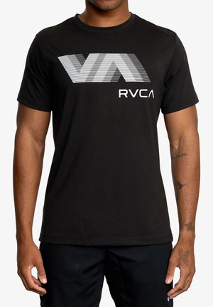 RVCA VA SPORT BLUR AVYZT - T-shirt z nadrukiem - black