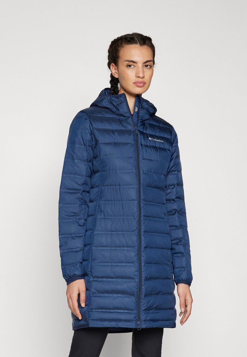 Columbia LAKE 22™ LONG HOODED JACKET - Manteau en duvet - collegiate navy
