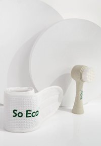 So Eco SO ECO BIODEGRADABLE FACIAL CLEANSING BRUSH AND WAFFLE HEADBAND - Ansiktsvårdsset - white & stone