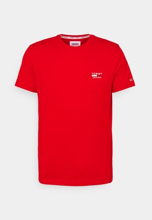 CHEST LOGO TEE - Basic T-shirt - deep crimson