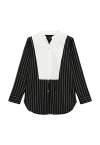 STRIPED CHEST GARMENT - Camicia - black