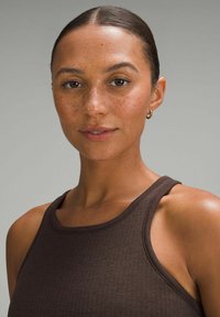 lululemon Ebb to Street Cropped Racerback - Top - espresso