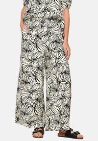 LolaLiza WITH FLORAL PRINT - Hlače - black