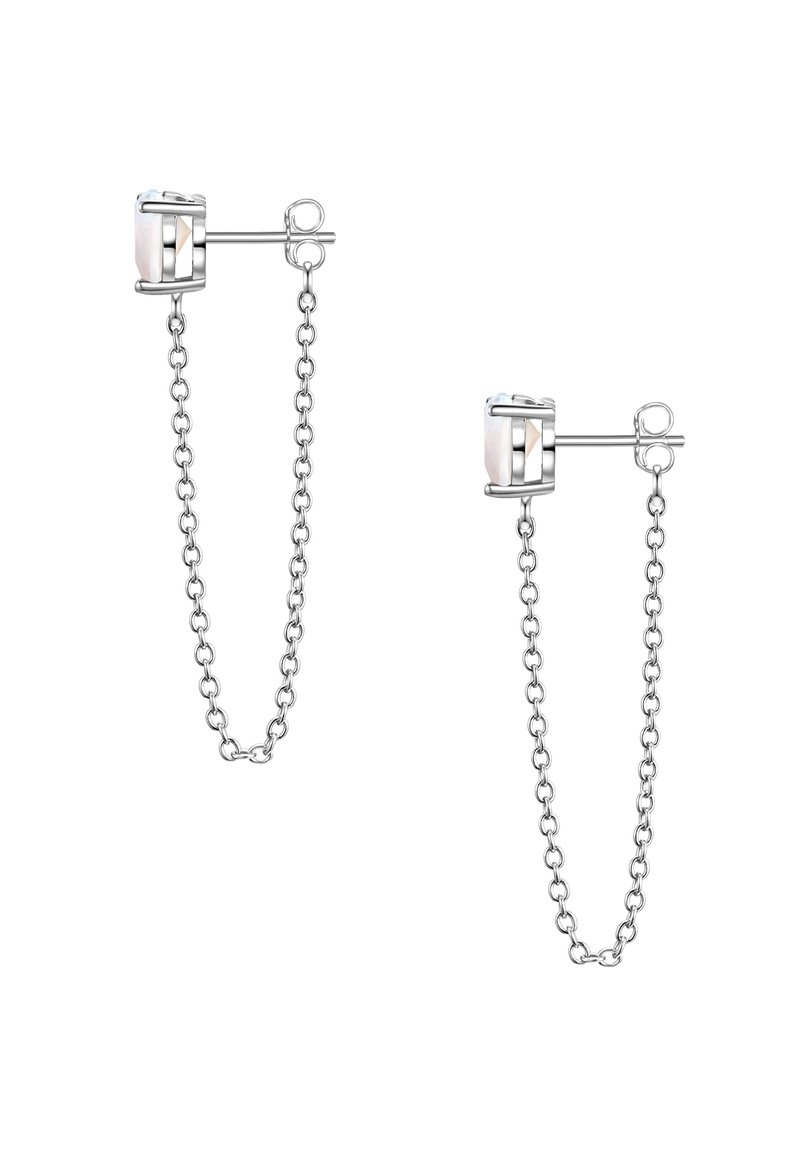 Glanzstücke München Orecchini A Perno In Argento 925 Con Opale – Dorato Oro Giallo 14K, 5,2 Mm