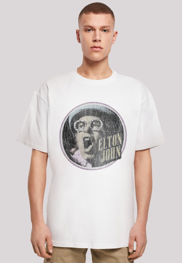ELTON JOHN VINTAGE CIRCLE - T-Shirt print - weiß