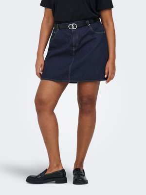 ONLY Carmakoma JEANSROCK CAREDEN - sukňa v tvare A - dark blue denim