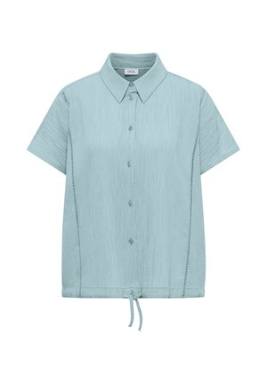 Cecil, DROP-SHOULDER SHIRT BLOUSE IN A SOLID COLOR, miętowy