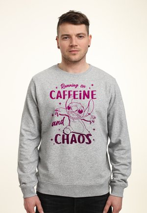 LILO & CAFFEINE AND CHAOS - Sweatshirt - heather grey