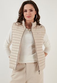 LELA SLIM FIT - Weste - mink