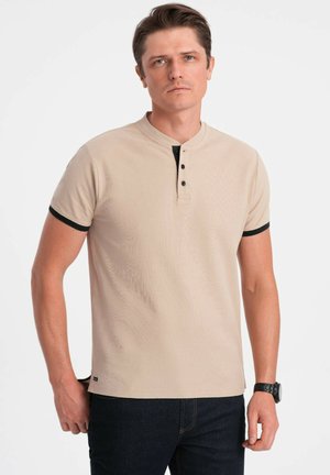 COLLARLESS - T-Shirt basic - beige