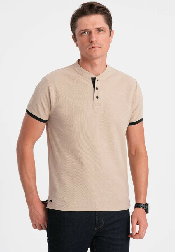 COLLARLESS - Poloshirt - beige