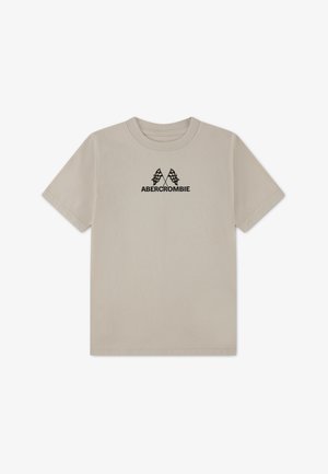 Abercrombie & Fitch, MOTORS - Μπλουζάκι με στάμπα - oatmeal