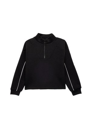 HALF-ZIP - Sudadera - black