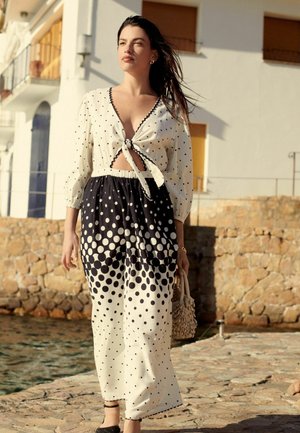 Next LONG SLEEVE REGULAR FIT - Maksikleit - white black