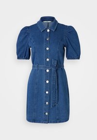 ONLVIBBE BELT DRESS  - Dongerikjole - medium blue denim