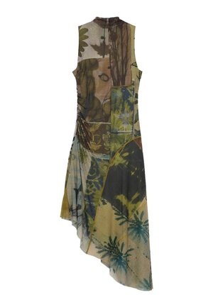 Desigual, ASYMMETRIC SLEEVELESS DRESS - Vestido largo - green