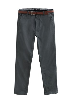 Next REGULAR FIT STRAIGHT LEG BELTED - Chino kalhoty - grey