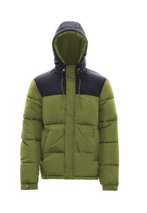 WATTIERTE  - Winterjacke - oliv schwarz