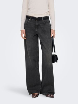 ONLY, WIDE-FIT JEANS ONLMAYA MID WAIST WIDE LEG FIT JEANS - Široke nogavice - medium grey denim