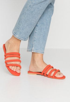 Pantolette flach - orange
