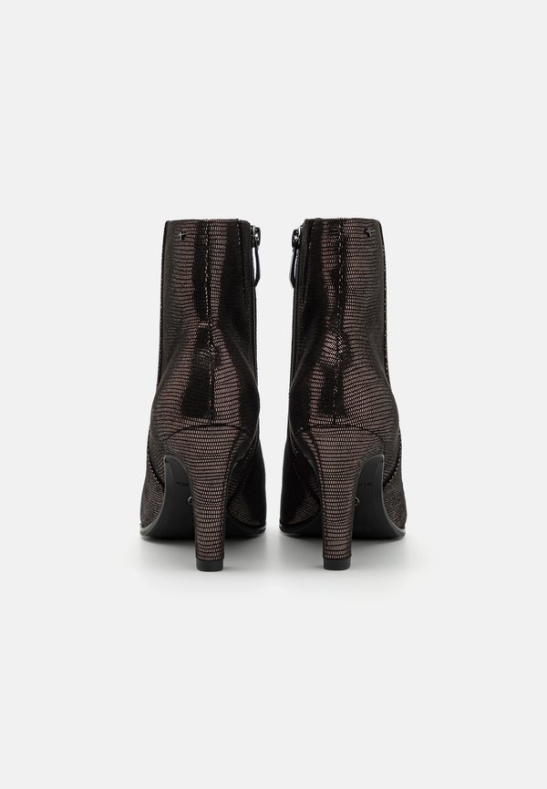 High heeled ankle boots - pewter2