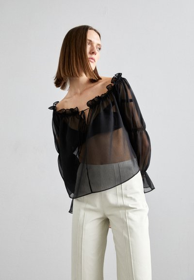 DESIGNERS REMIX SALLY SLEEVE BLOUSE - Μπλούζα - black