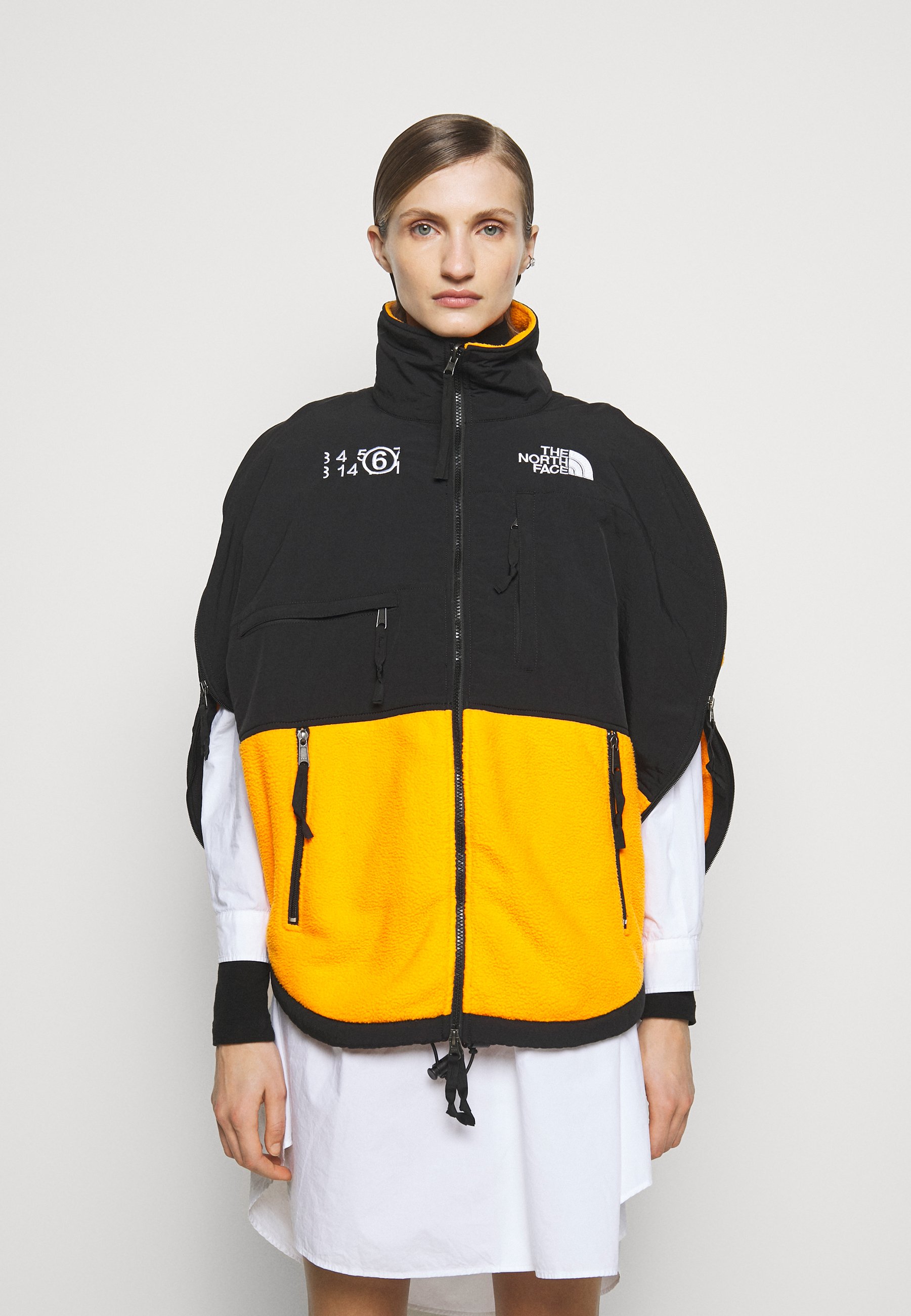 polaire orange the north face