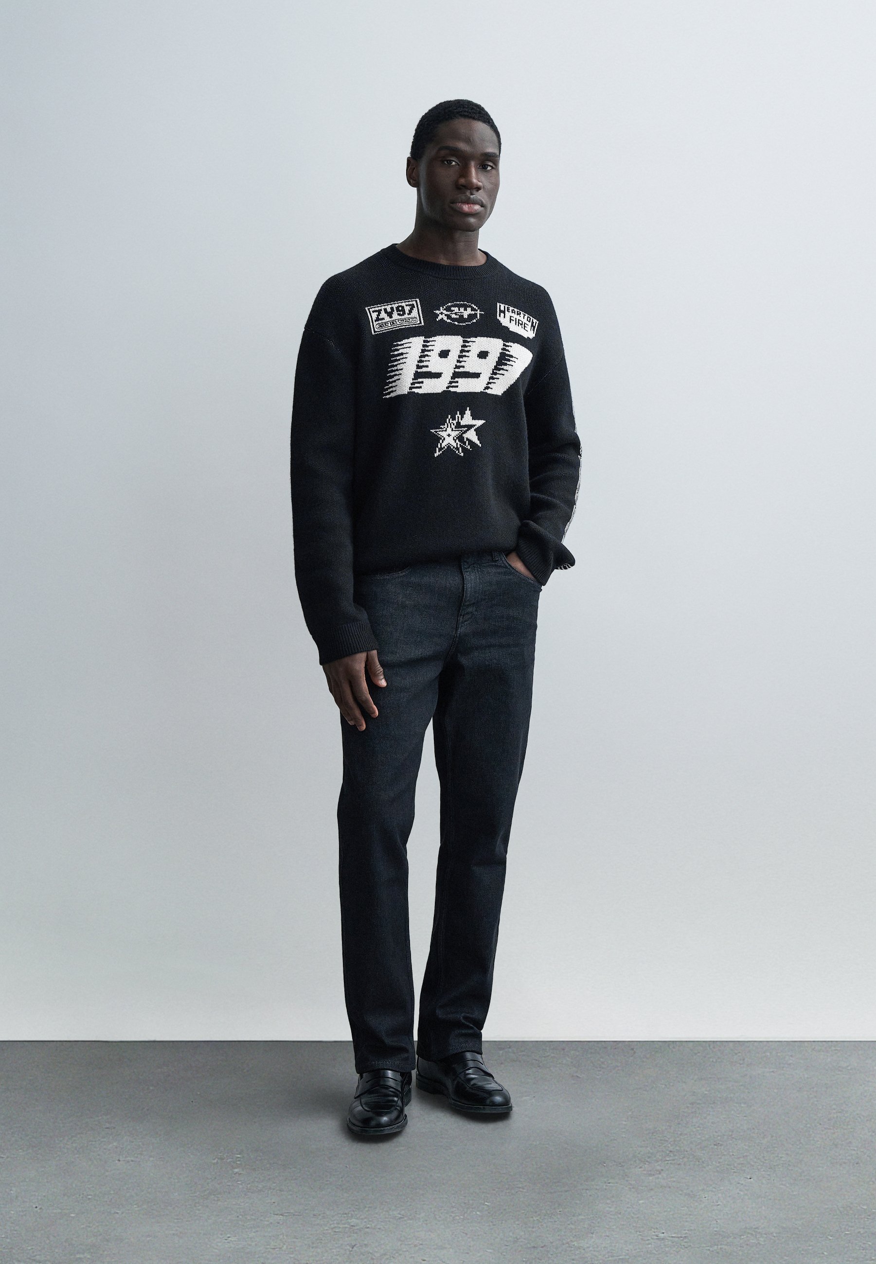 Zadig & Voltaire MARKO MOTOCROSS - Jumper - black - Zalando.co.uk