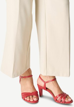 Tamaris Sandales - red leather