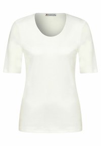 Street One MIT V-AUSSCHNITT - T-Shirt basic - weiß/offwhite