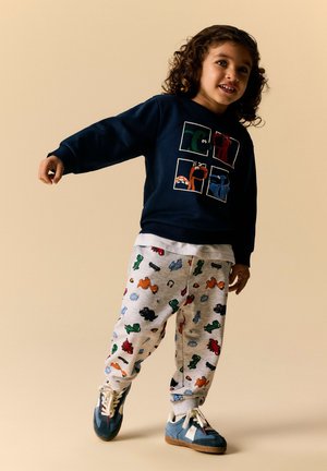 Name it, NMMLEON NREG SWEAT PANT BRU BOX - Pantalon de survêtement - light grey melange