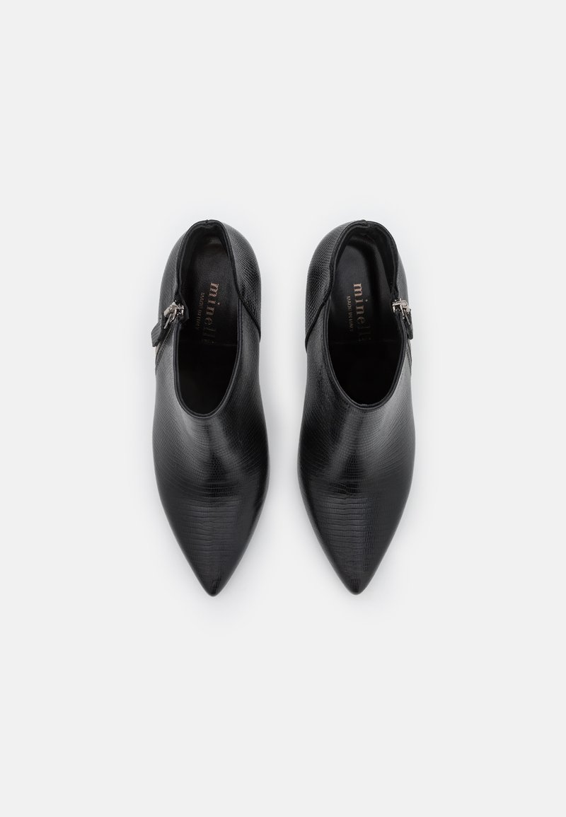 Bottines Minelli Cuir Noir T36 - Brides - Talon 5 Cm - Très Bon état