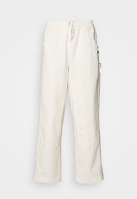 DOWNTOWN DOUBLE KNEE PANTS - Hlače - frosted ivory