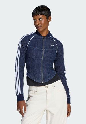 adidas Originals, ADIDAS ORIGINALS SUPERSTAR DENIM CORSET TRACK TOP - Giacca di jeans - indigo denim