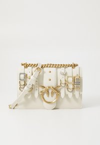 Selected, white silk/gold-coloured