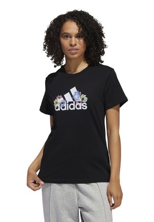 T-shirt con stampa - black