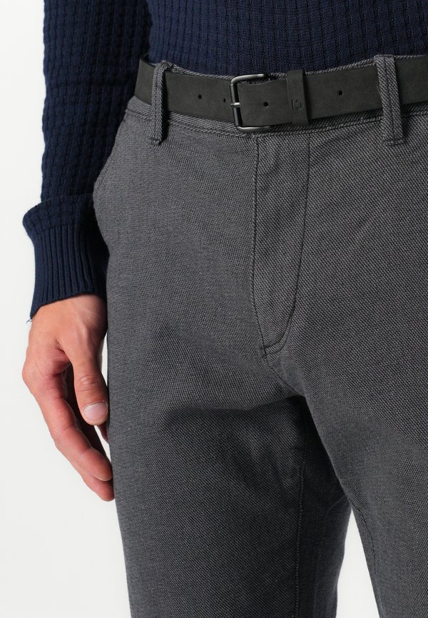 STRUCTURED STRAIGHT - Chinos - anthracite2