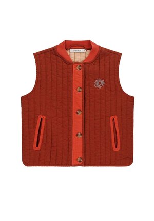 STEPP MIT STICKEREI  - Bodywarmer - braun