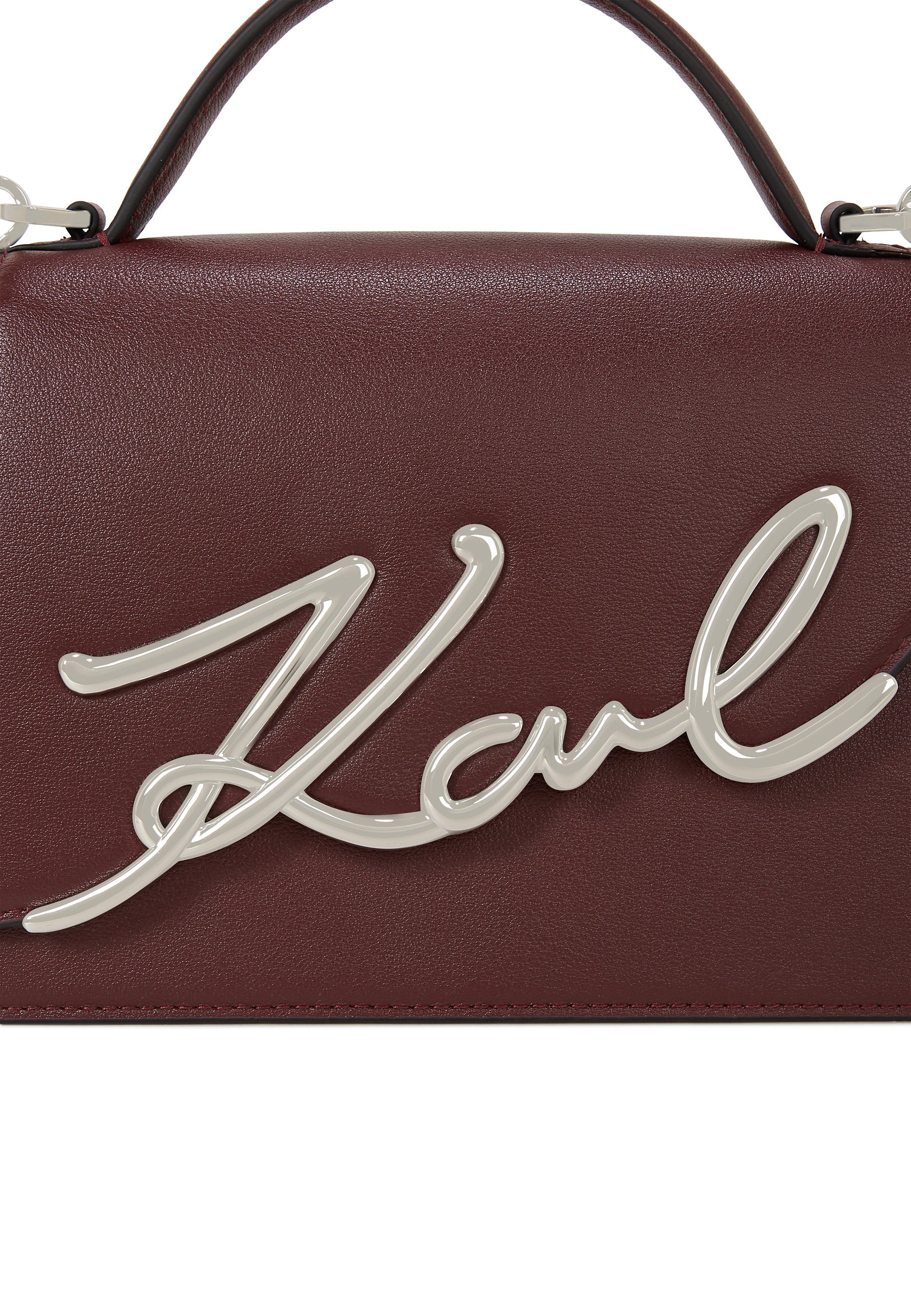 KARL LAGERFELD SIGNATURE MEDIUM - Handbag - windsor burgundy