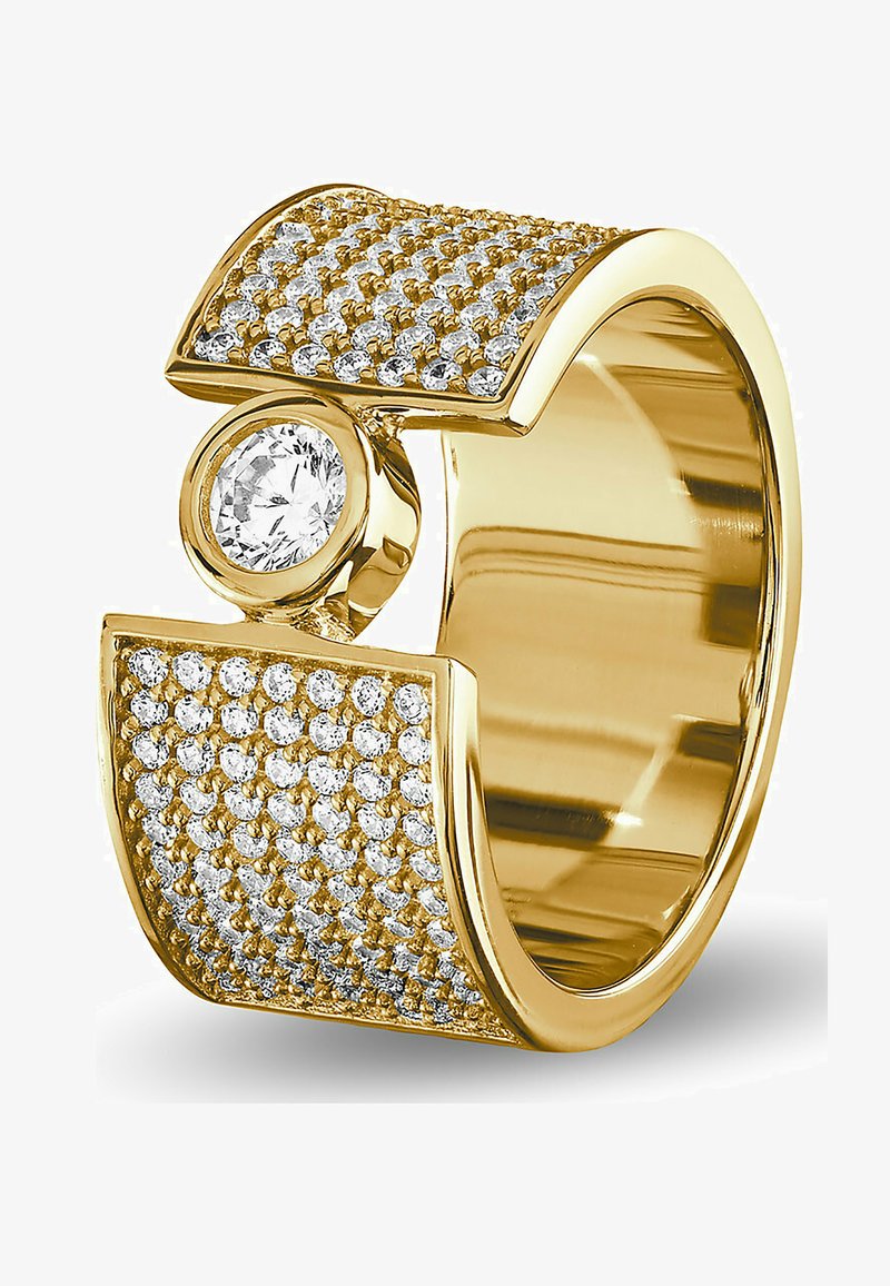 JETTE ZIRKONIA - Bracciale - gelbgoldfarben